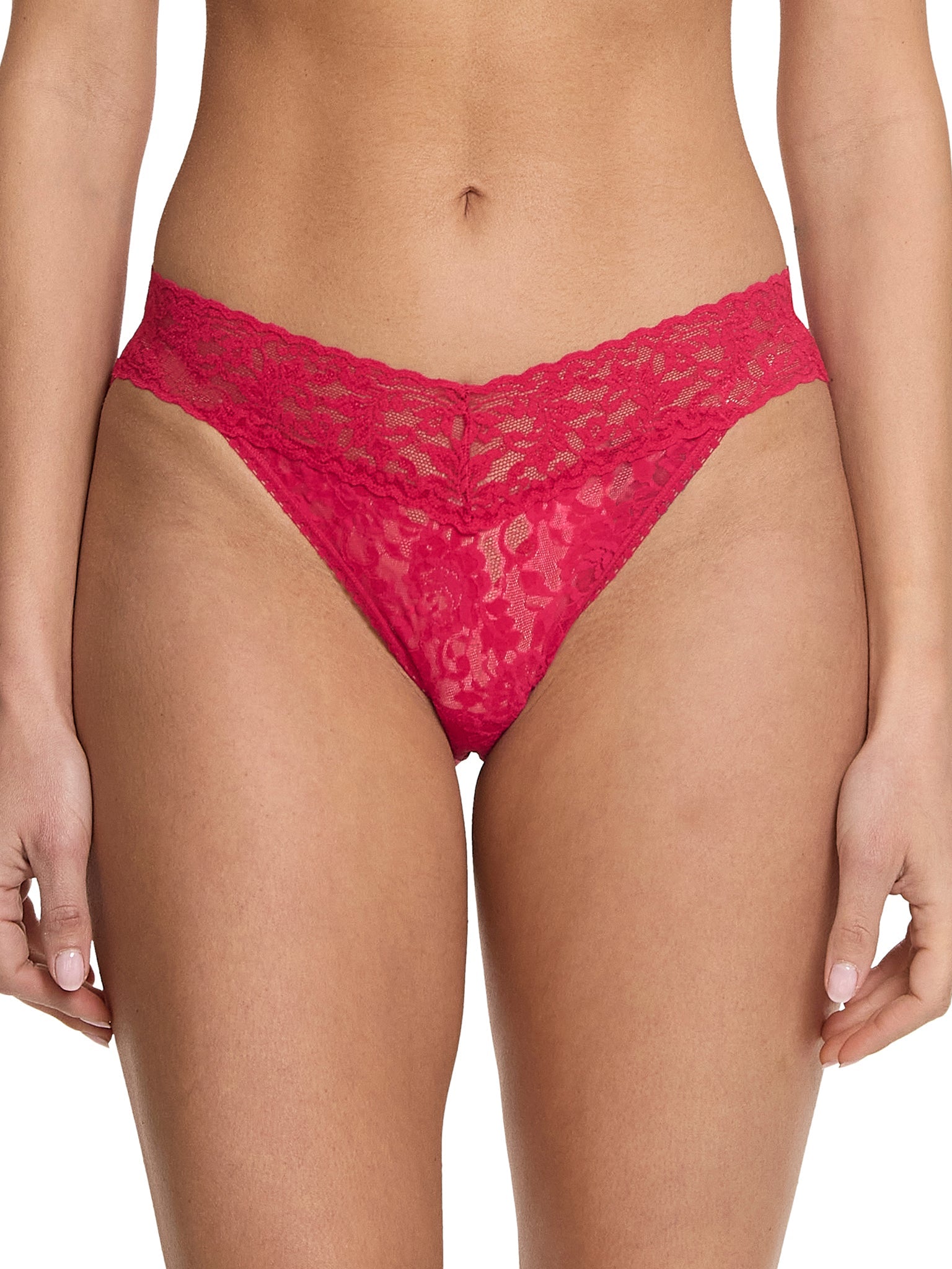 Signature Lace V-Kini Beet Juice Red