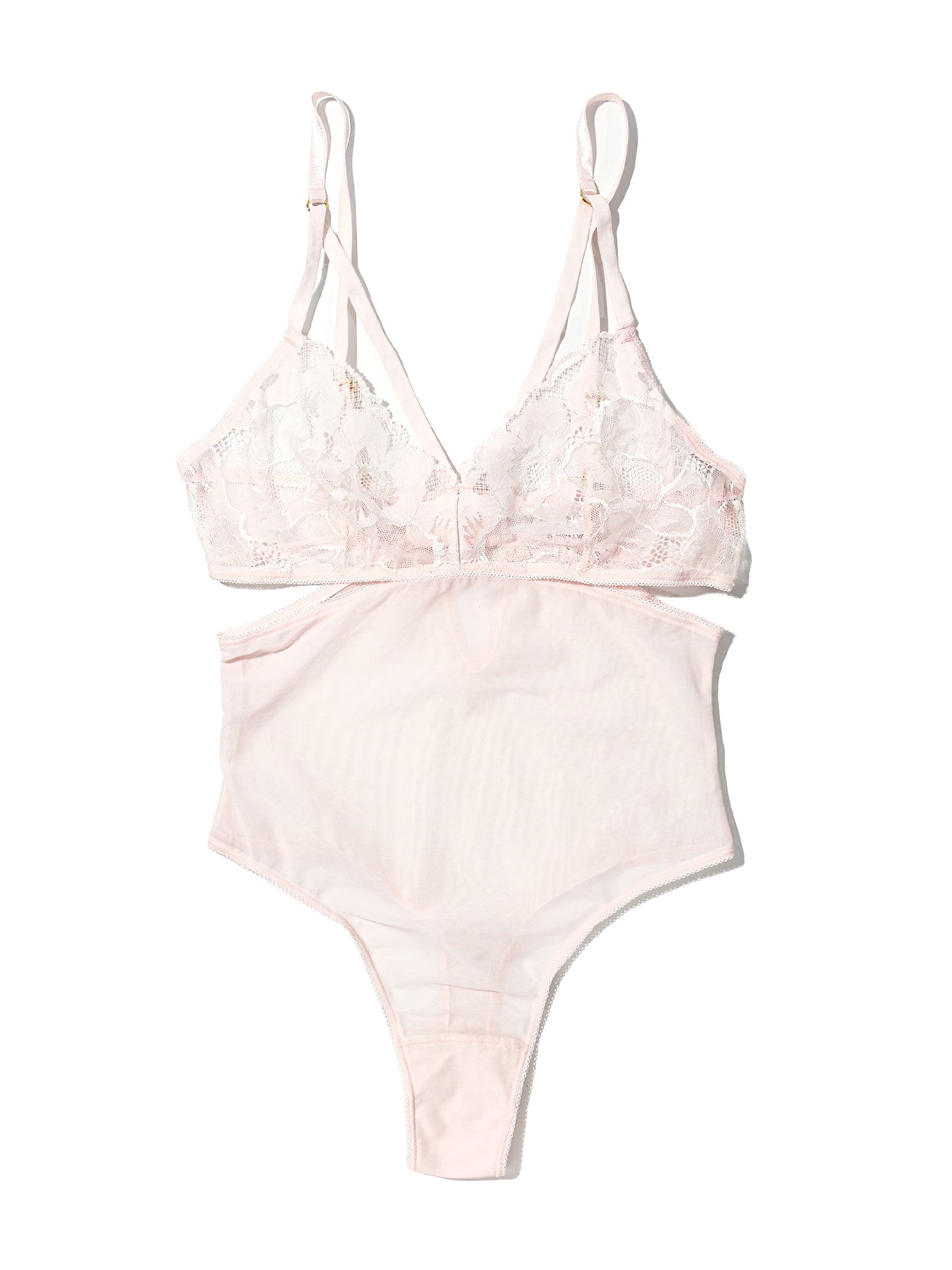 Silhouette Floral Cut Out Teddy Vie En Rose