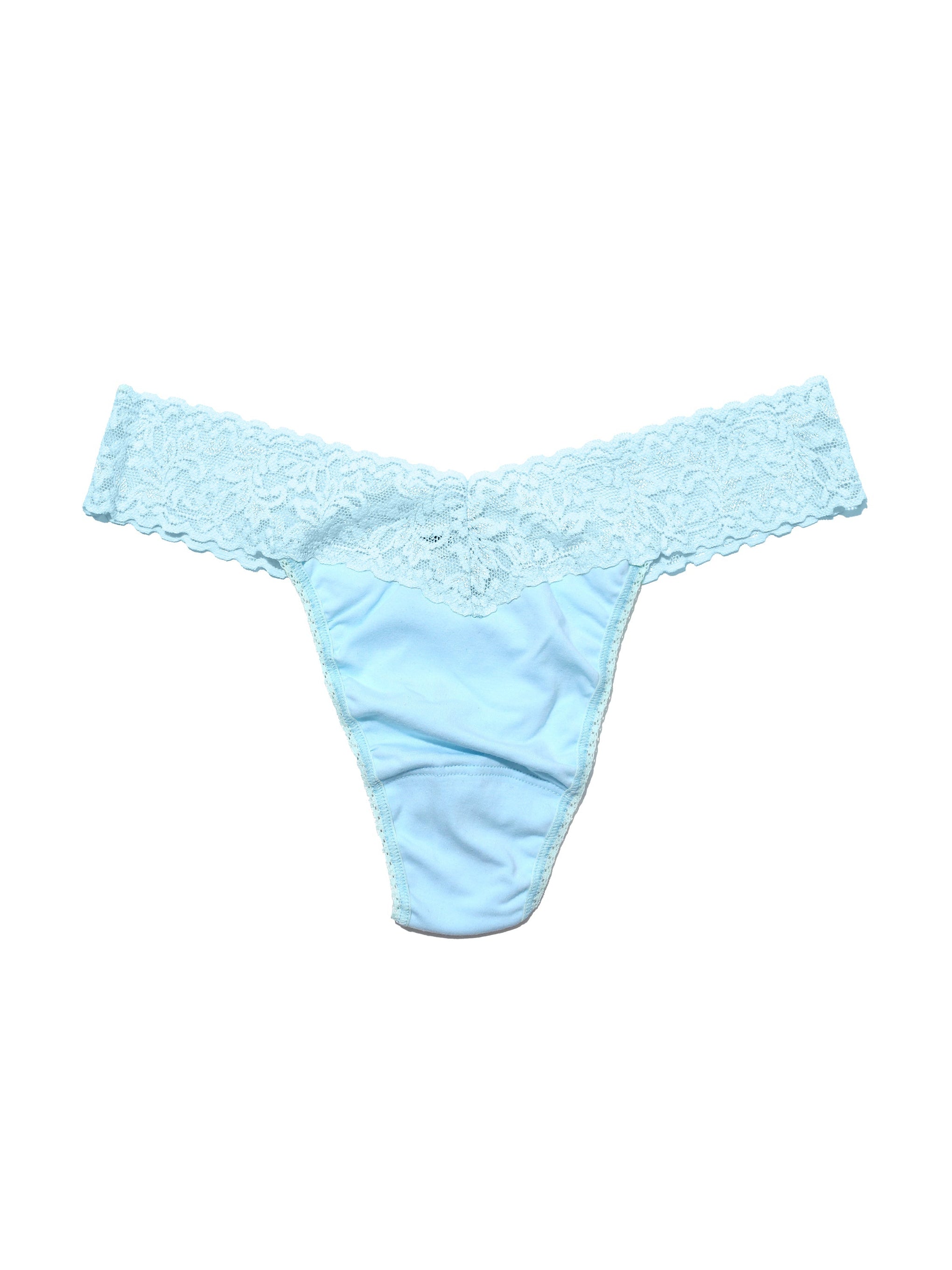 Supima Cotton Original Rise Thong Butterfly Blue Sale