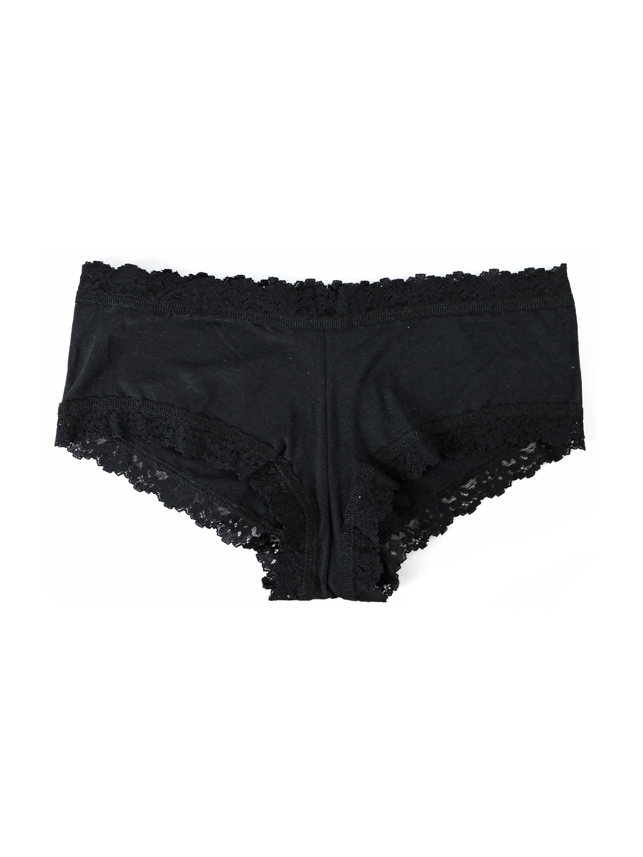 Women's Supima Cotton Thong Underwear In Black - Lake Jane Studio