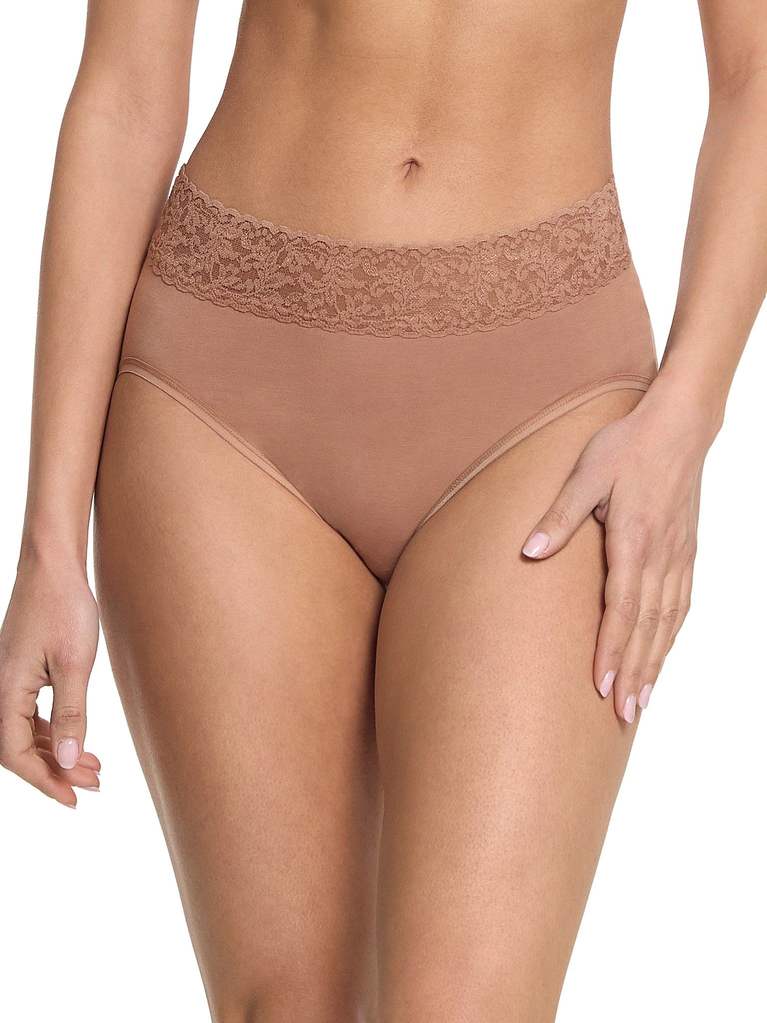 Supima® Cotton French Brief Spiced Latte Brown