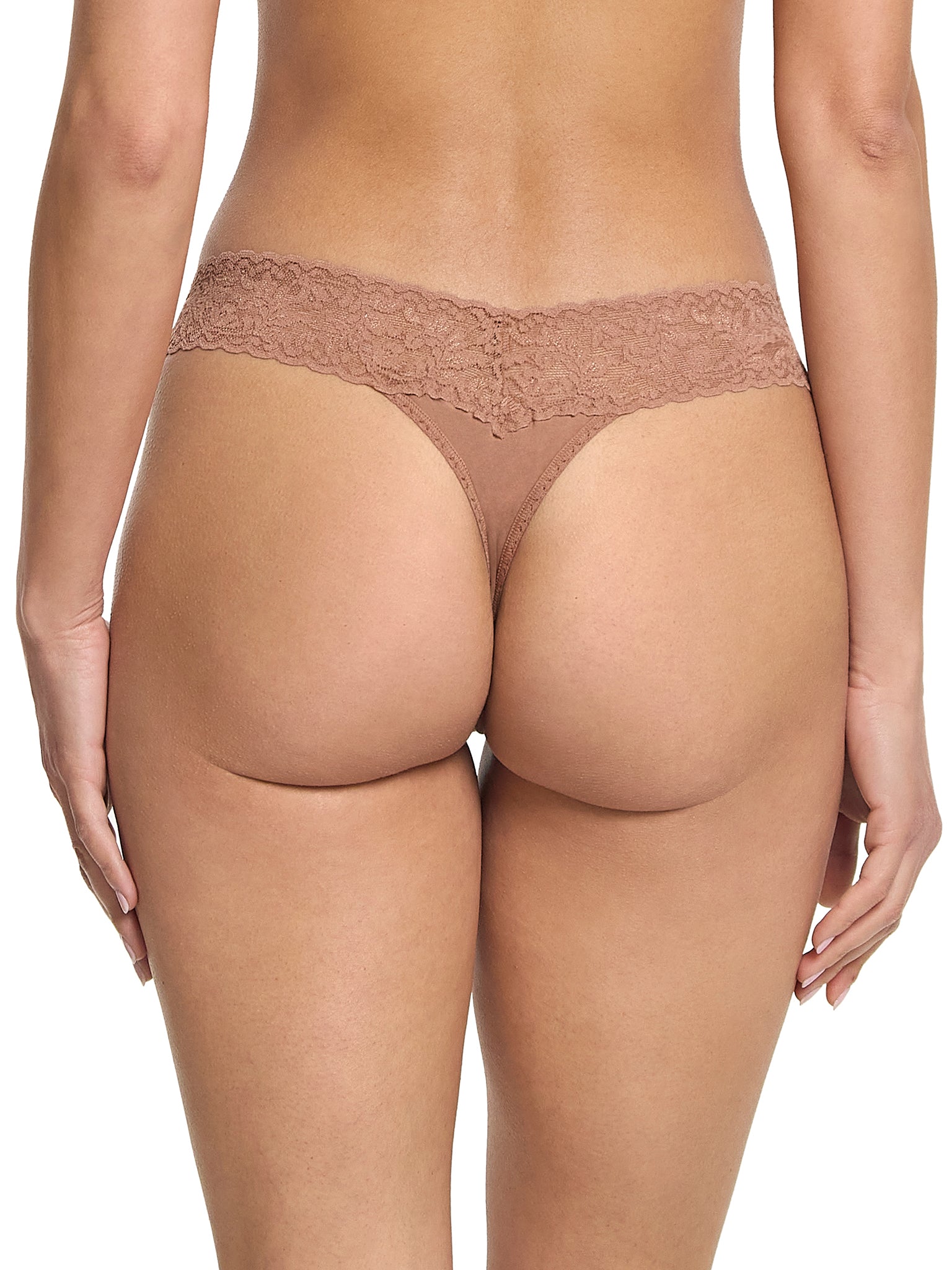 Supima® Cotton Low Rise Thong Spiced Latte Brown