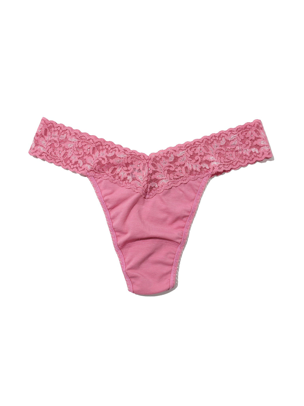 Supima® Cotton Original Rise Thong Chateau Rose Pink