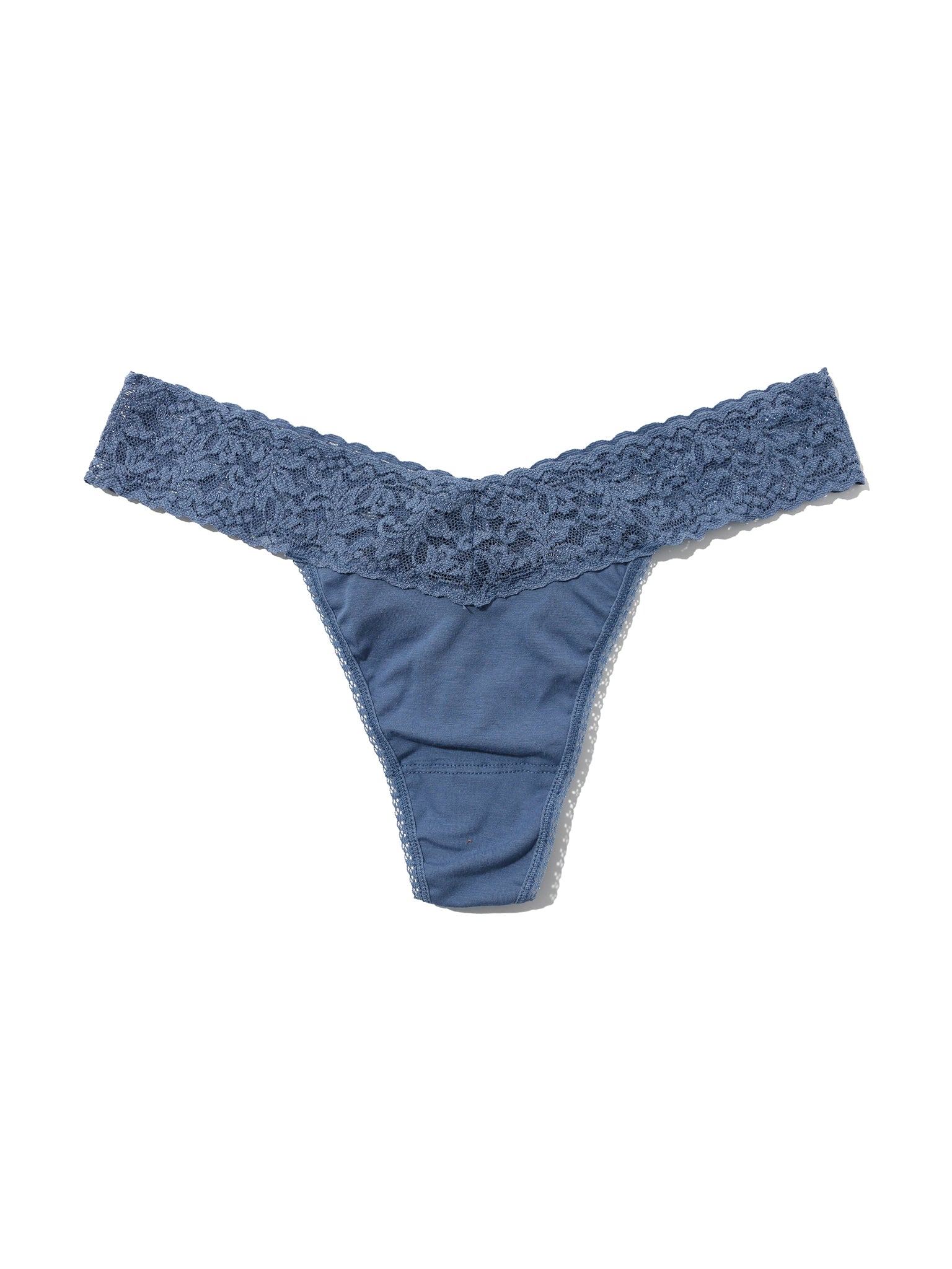 Supima® Cotton Original Rise Thong Washed Indigo Blue