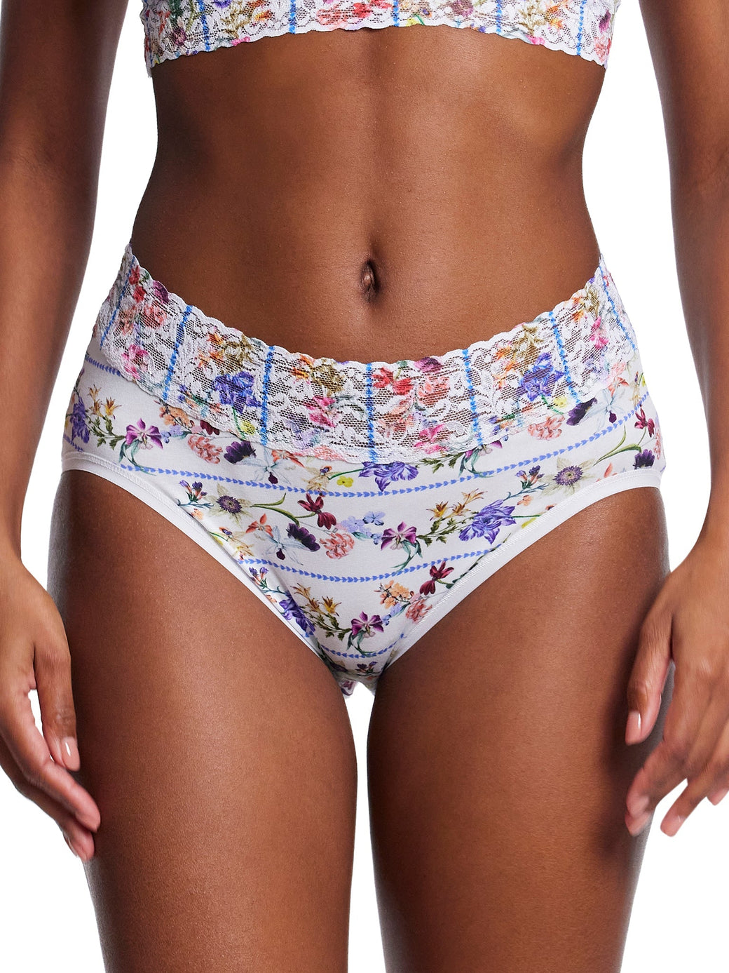 Supima® Cotton Printed French Brief Flower Crown Sale