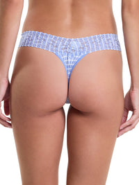 Supima® Cotton Printed Low Rise Thong Down The Line