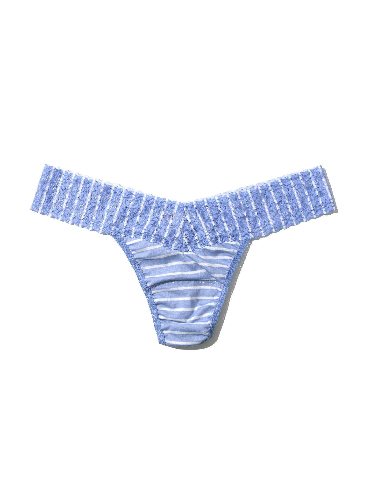 Supima® Cotton Printed Low Rise Thong Down The Line