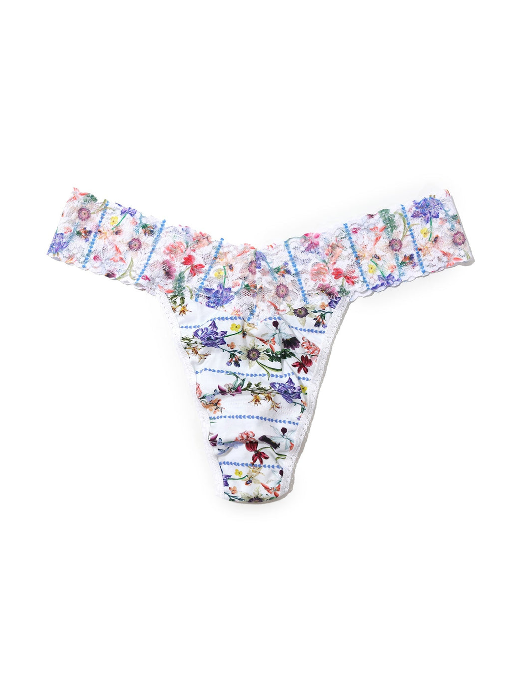 Supima® Cotton Printed Original Rise Thong Flower Crown Sale