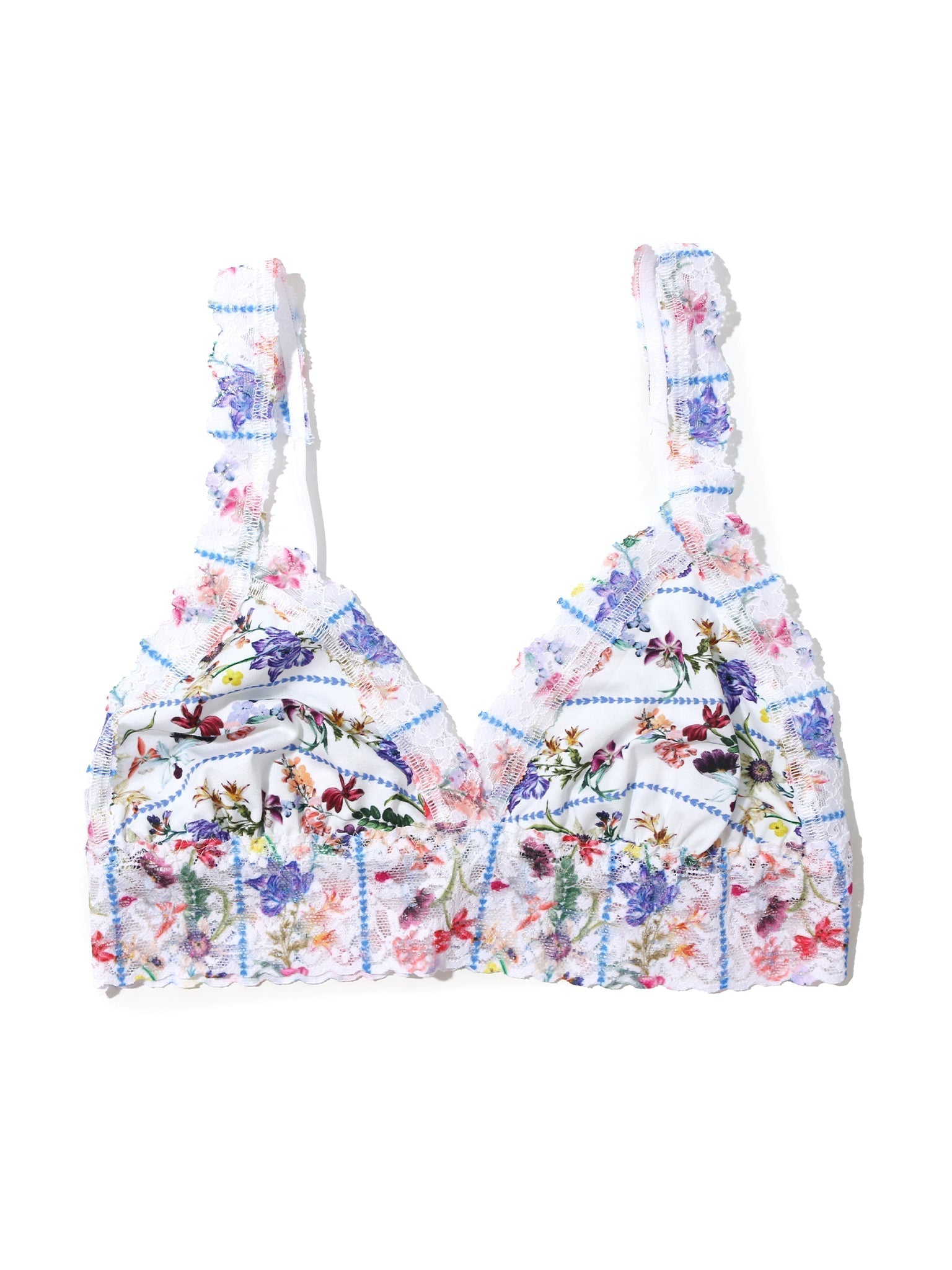 Supima® Cotton Printed Padded Bralette Flower Crown Sale