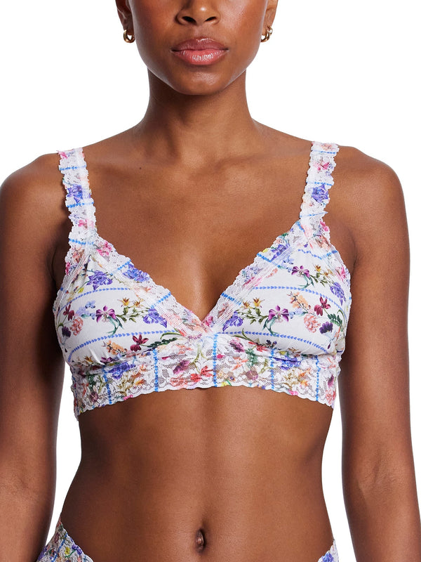 Supima® Cotton Printed Padded Bralette Flower Crownn Sale