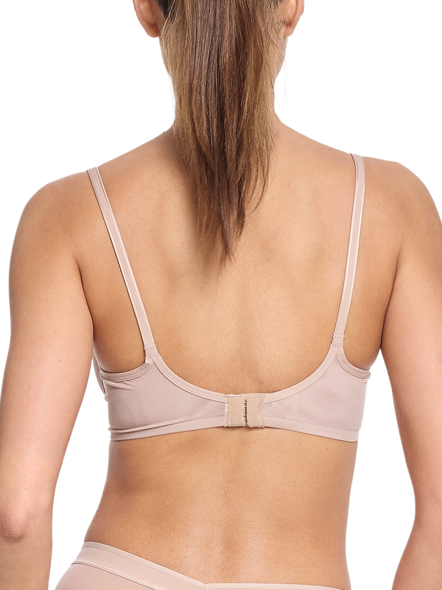 Unlined Mesh Underwire Bra Chai