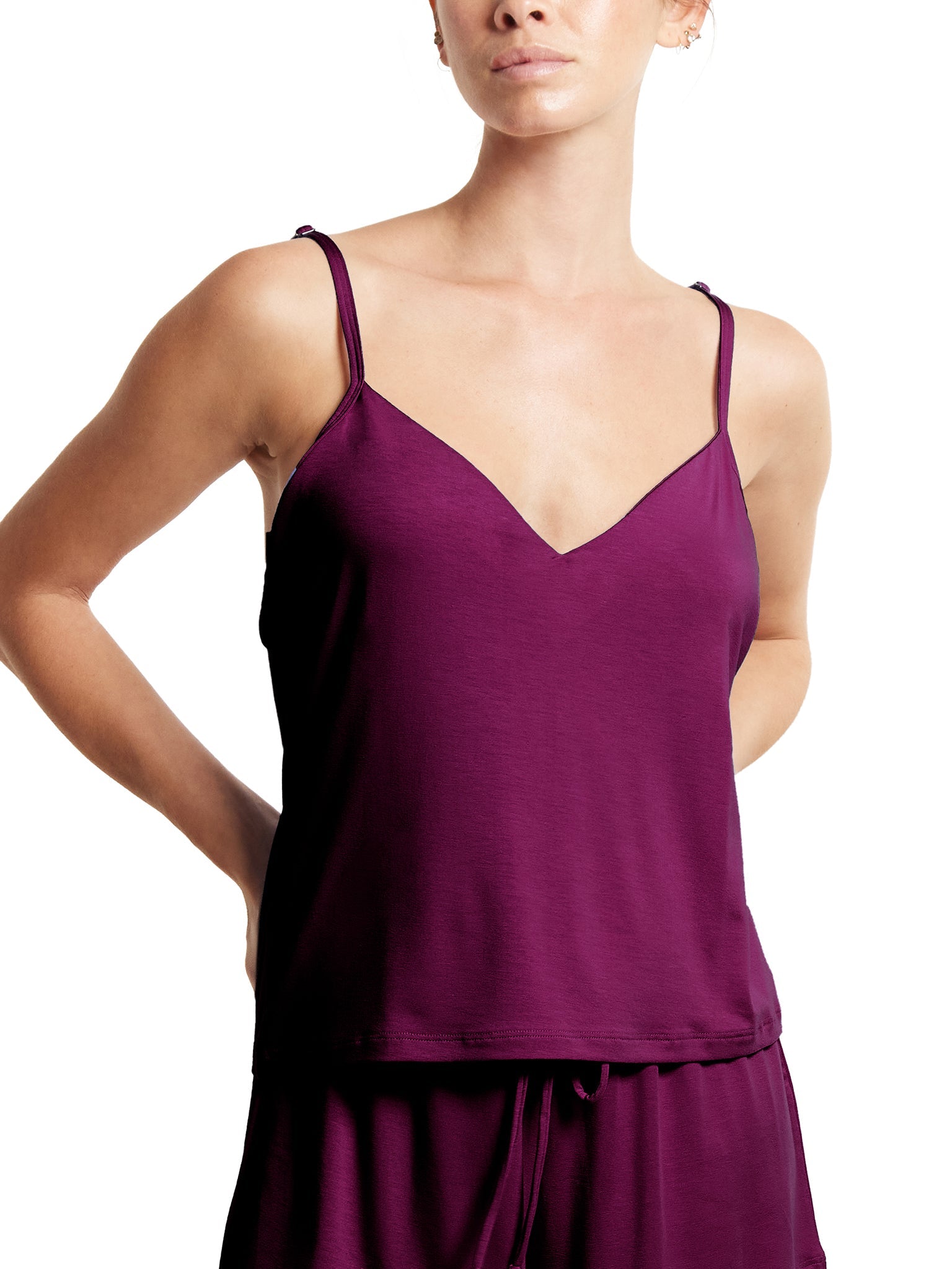 Unwind Cami Sugar Plum Red