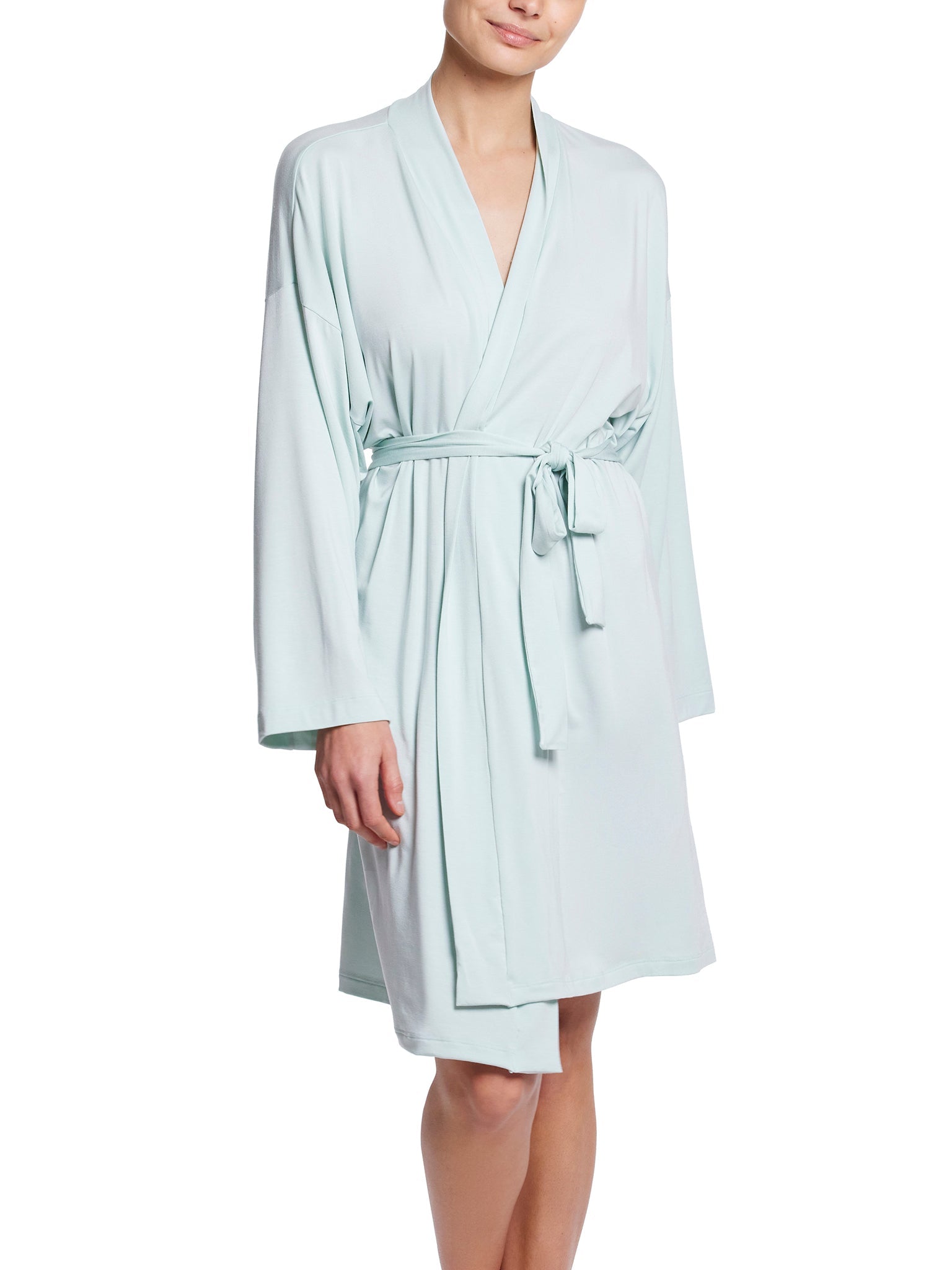 Unwind Knee Length Robe Low Tide Blue Sale