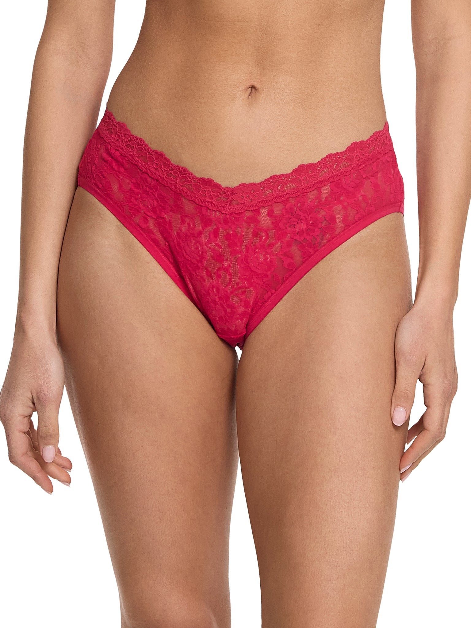 V-Front High Cut Brief Beet Juice Red