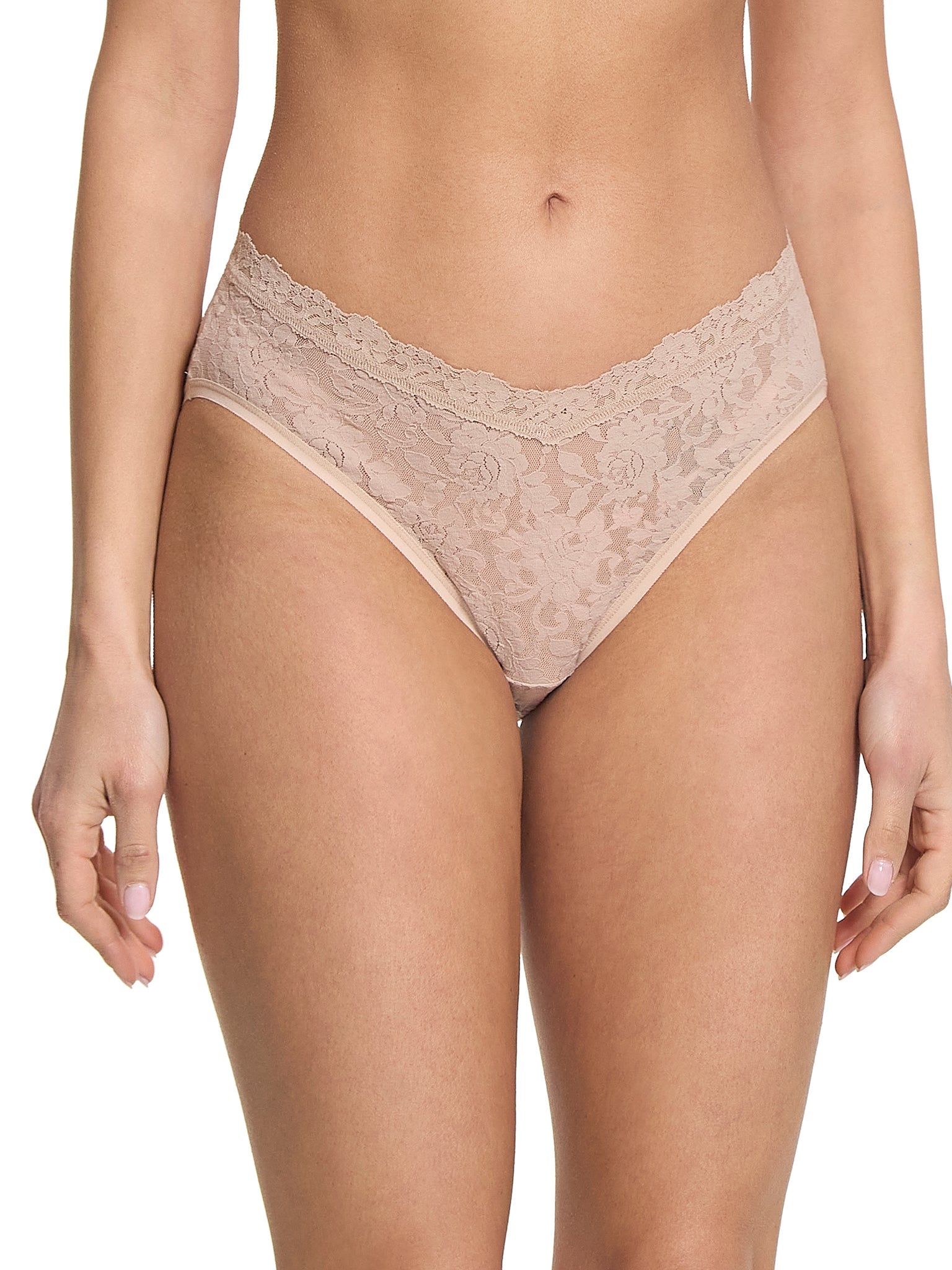 V-Front High Cut Brief Chai