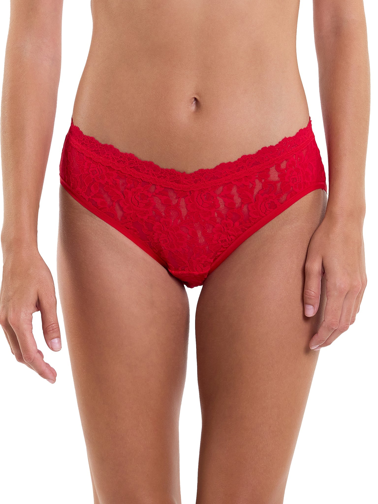 V-Front High Cut Brief Red