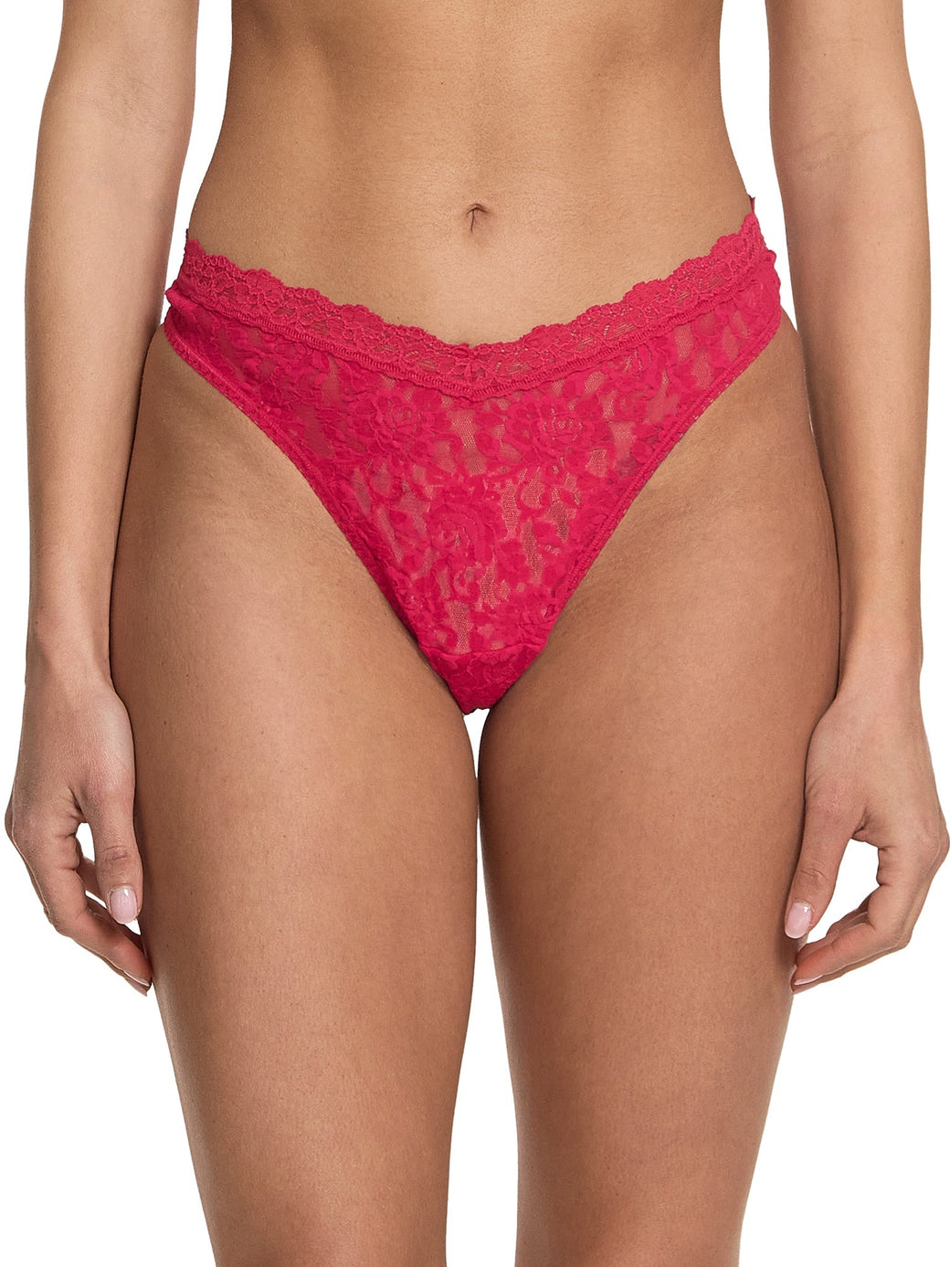 V-Front High Cut Thong Beet Juice Red Sale