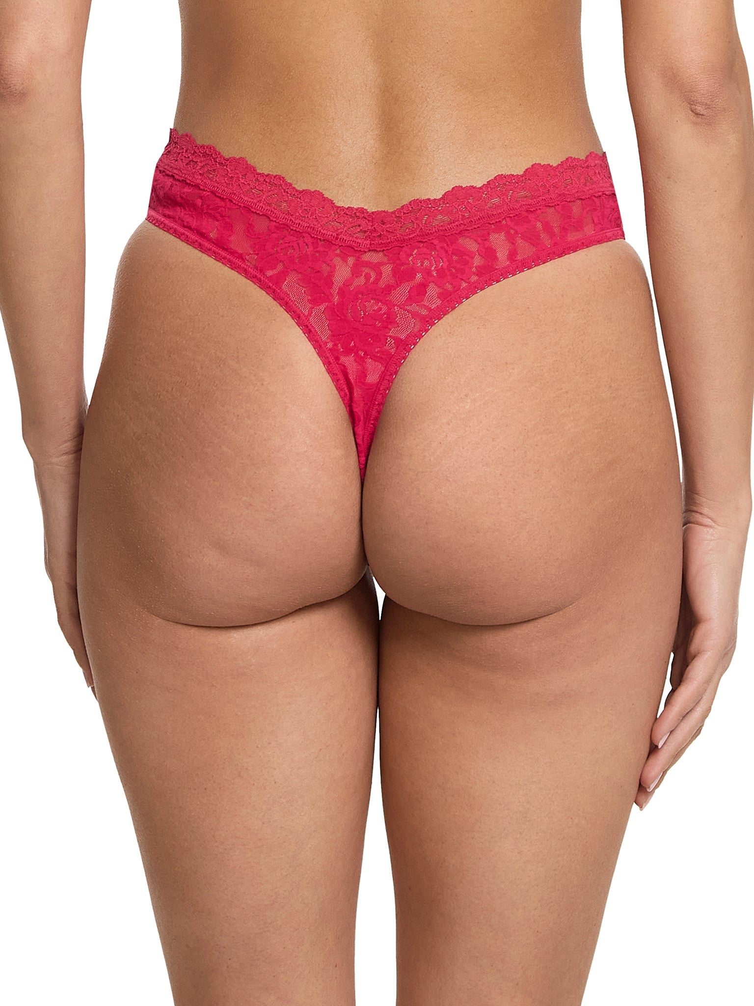 V-Front High Cut Thong Beet Juice Red