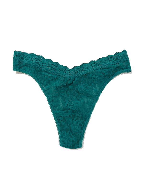 V-Front High Cut Thong Northern Lights Green