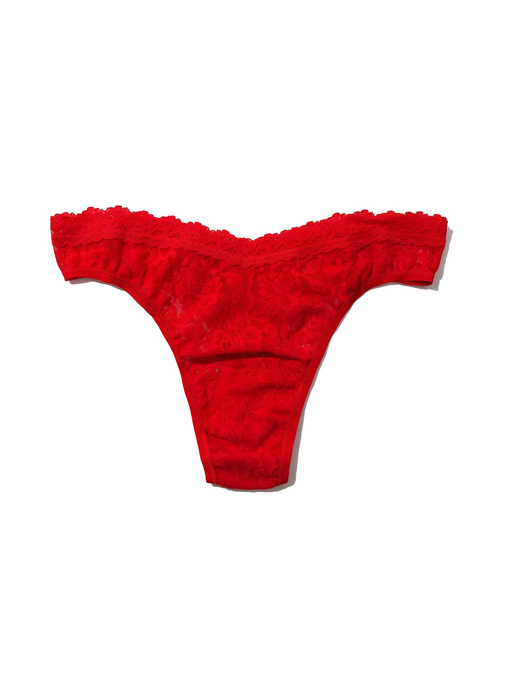 V-Front High Cut Thong Red