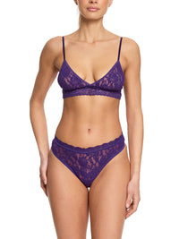 V-Front High Cut Thong Snow Day Purple