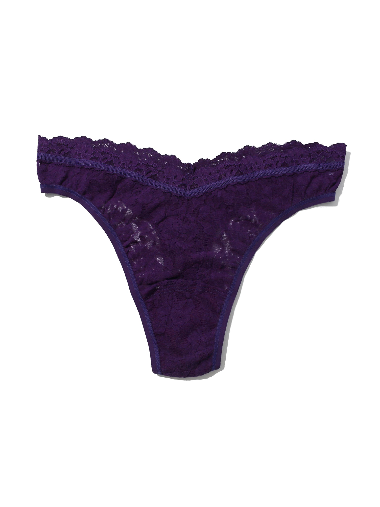 V-Front High Cut Thong Snow Day Purple