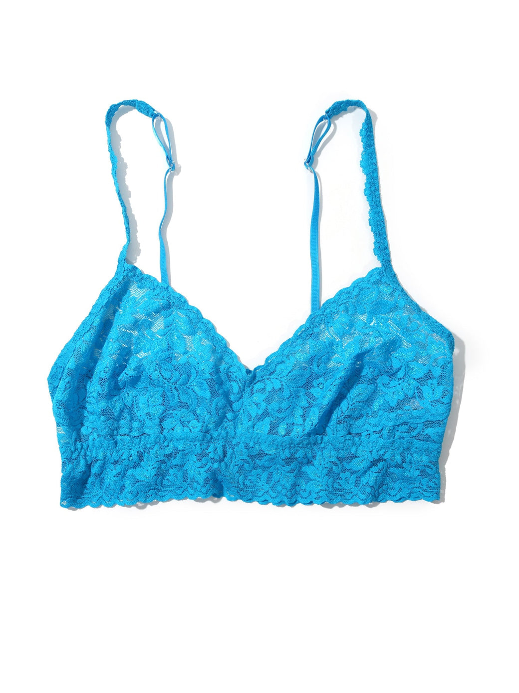 V-Neck Retro Lace Bralette Ocean Eyes Blue Sale