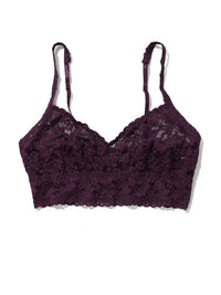 V-Neck Retro Lace Bralette Stone Fruit Purple Sale