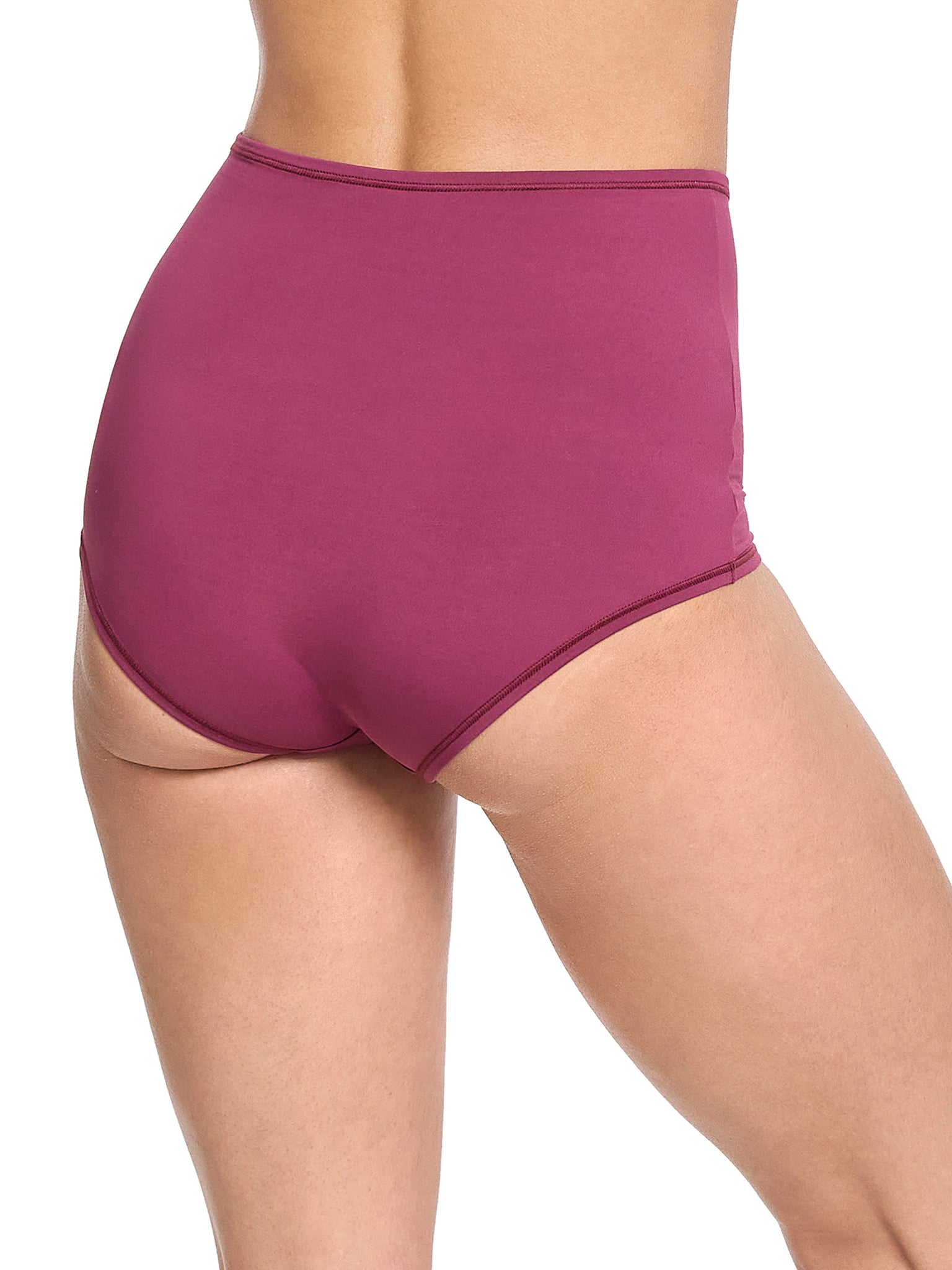 YourFit™ High Rise Boyshort Mulled Wine Red