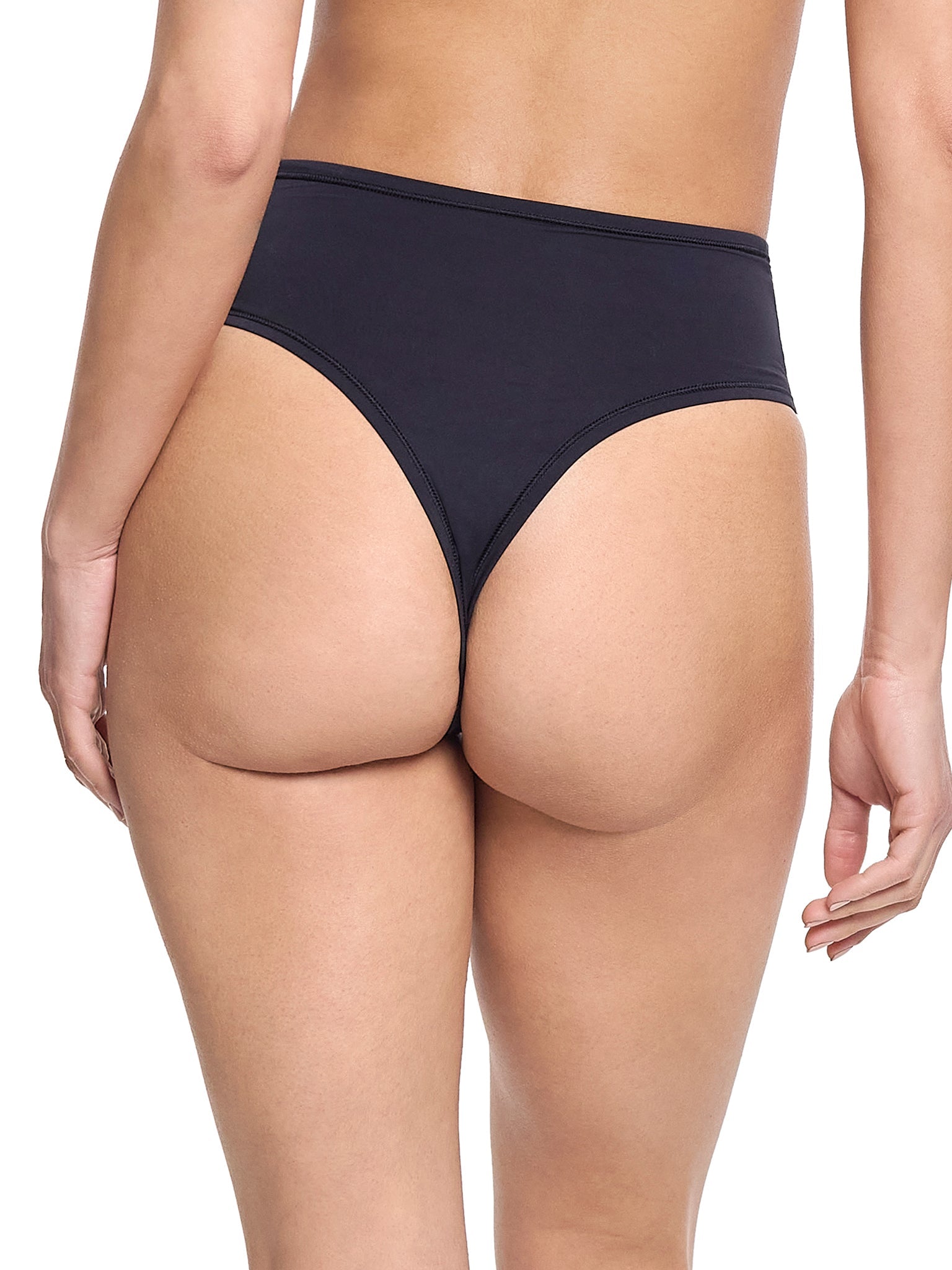 YourFit™ High Rise Thong Black