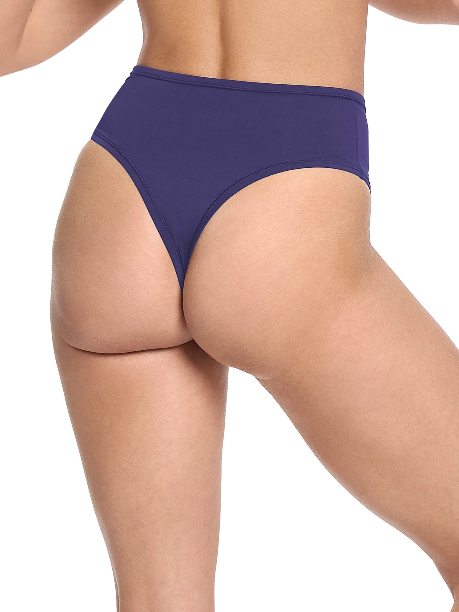 YourFit™ High Rise Thong Retrograde Purple