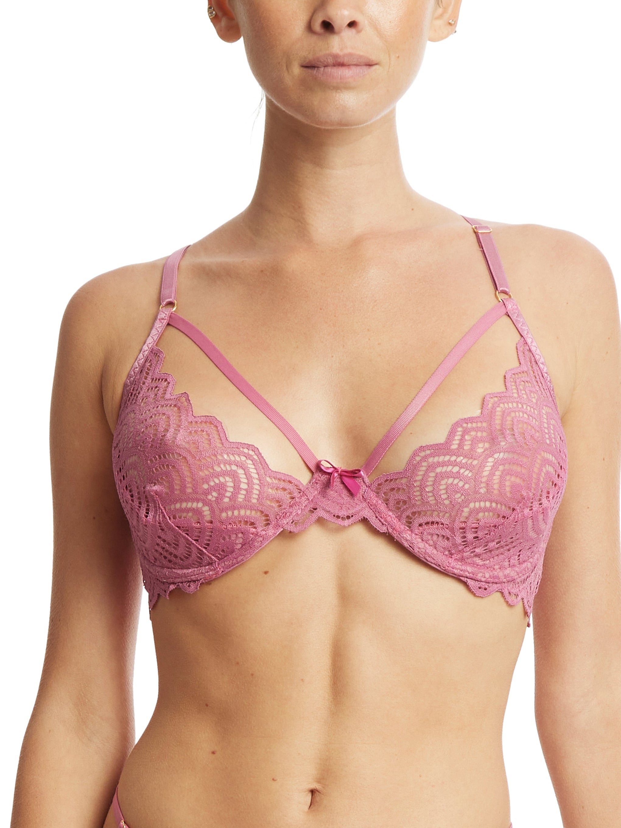 &oh™ Along The Lines Underwire Bra Rosehip Pink Sale