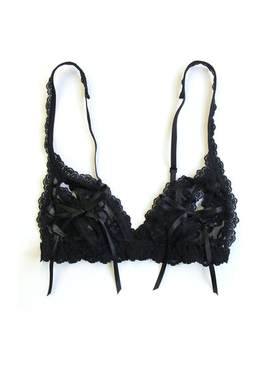 Peek A Boo Lace Tie Bralette