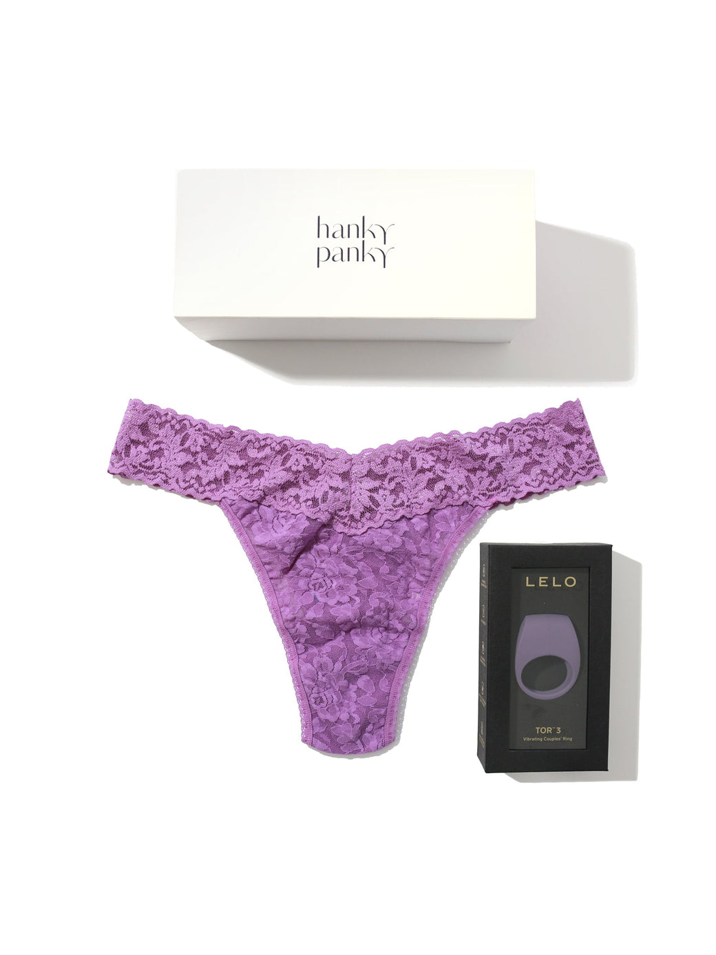 Lelo Tor 3 & Signature Lace Original Rise Thong Set