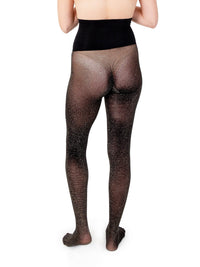 Les Belles Shimmer Noir Tights Black